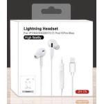 AURICOLARE X APPLE EAR-PODS STEREO C/MICR. TASTO RISP. LIGHTING BIANCO