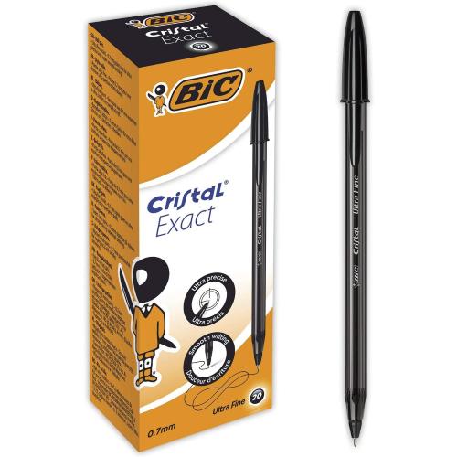 ElettroCart: elettronica e cancelleria - Scheda prodotto: 59414 - PENNA A  SFERA BIC CRISTAL EXACT NERO - BIC (SCRITTURA E CORREZIONE-Penne - Bic/Biro );