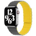 CINTURINO SILICONE MAGNETICO X APPLE WATCH 38/40/41MM S/M GRIGIO-GIALLO