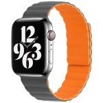 CINTURINO SILICONE MAGNETICO X APPLE WATCH 38/40/41MM M/L GRIGIO-ARANCIO