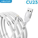 NEWTOP CU23 CAVO 120CM CON CALAMITE AUTO AVVOLGENTE USB/LIGHTNING