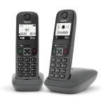 CORDLESS DIGITALE GIGASET AS490 DUO NERO