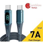 CAVO DATI E RICARICA ESSAGER 100W USB-C/USB-C BLU