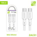 CAVO DATI/RICARICA TYPE-C/TYPE-C 1 METRO 60W