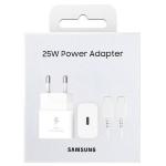 KIT ALIMENTATORE 25W + CAVO USB-C SAMSUNG BIANCO