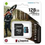 MICRO SD KINGSTON 128GB CANVAS GO! PLUS V30 A2