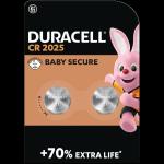 DURACELL BATTERIE BOTTONE 2025 2PZ